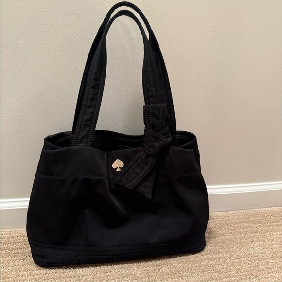 Kate spade Black Tote with bow - Picture 1 of 8